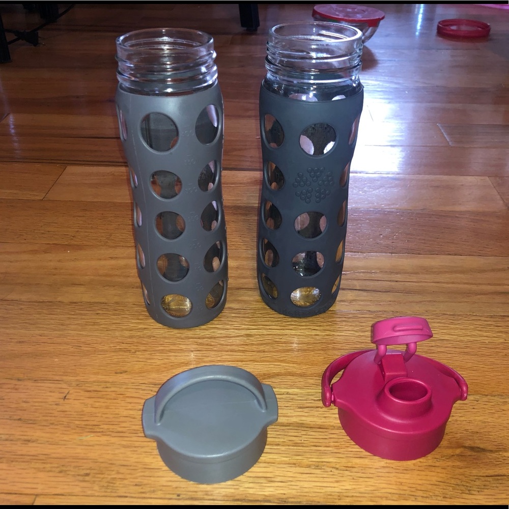 all glass water bottle